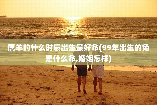 属羊的什么时辰出生最好命(99年出生的兔是什么命,婚姻怎样)