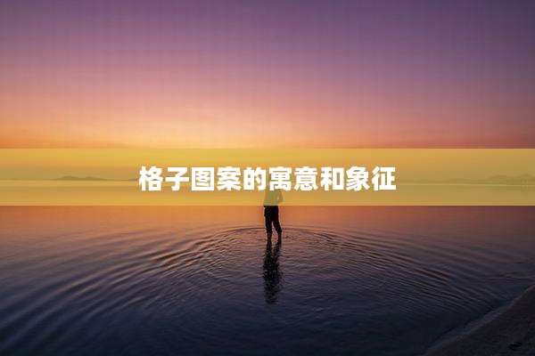 格子图案的寓意和象征