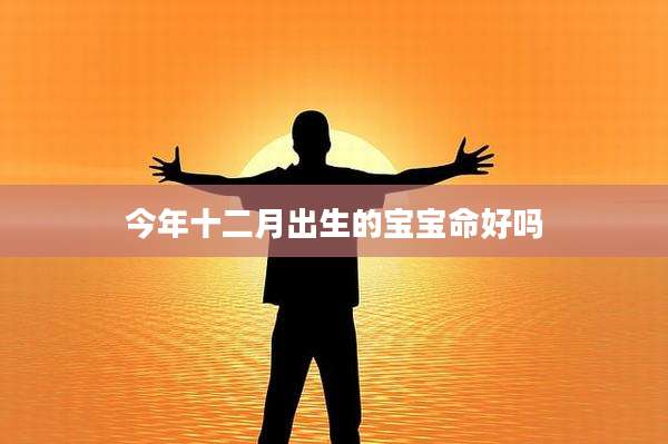 今年十二月出生的宝宝命好吗