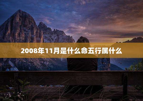 2008年11月是什么命五行属什么