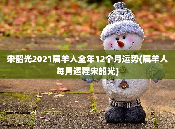 宋韶光2021属羊人全年12个月运势(属羊人每月运程宋韶光)