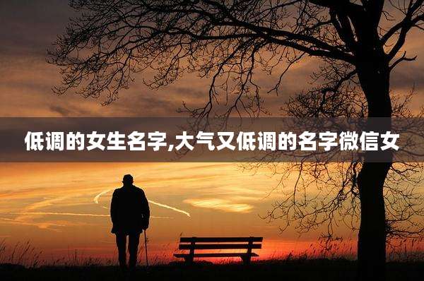 低调的女生名字,大气又低调的名字微信女