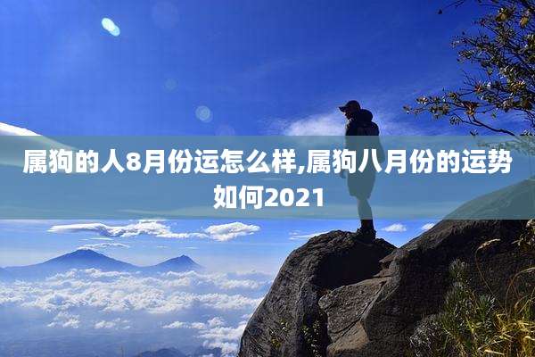属狗的人8月份运怎么样,属狗八月份的运势如何2021