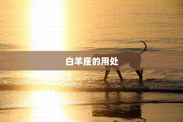 白羊座的用处