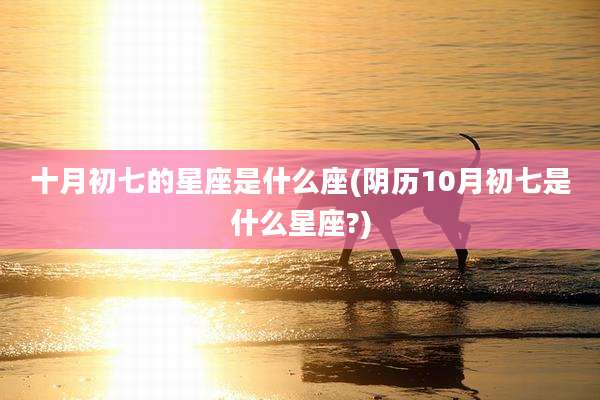 十月初七的星座是什么座(阴历10月初七是什么星座?)