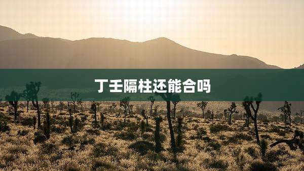 丁壬隔柱还能合吗