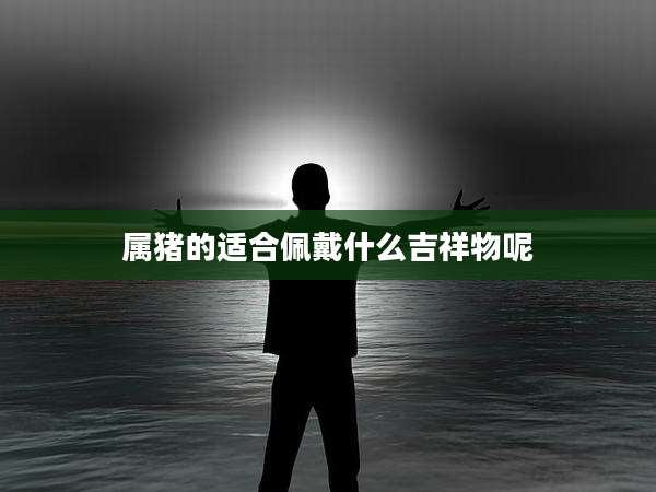 属猪的适合佩戴什么吉祥物呢