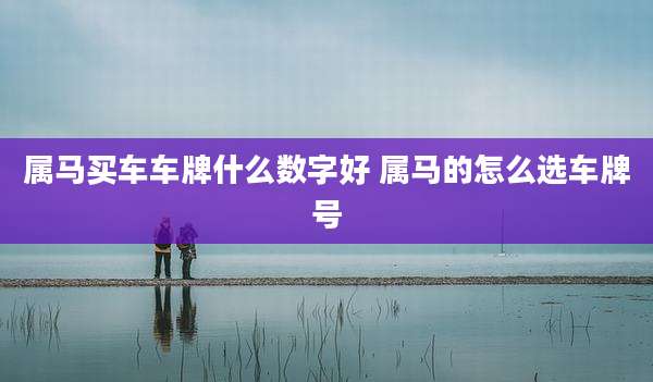 属马买车车牌什么数字好 属马的怎么选车牌号