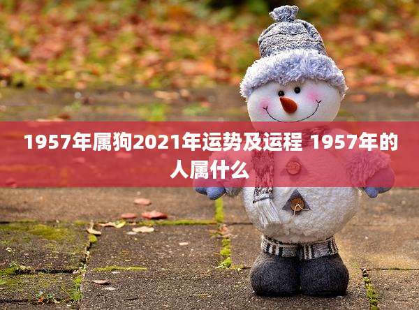 1957年属狗2021年运势及运程 1957年的人属什么