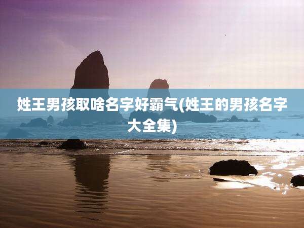 姓王男孩取啥名字好霸气(姓王的男孩名字大全集)