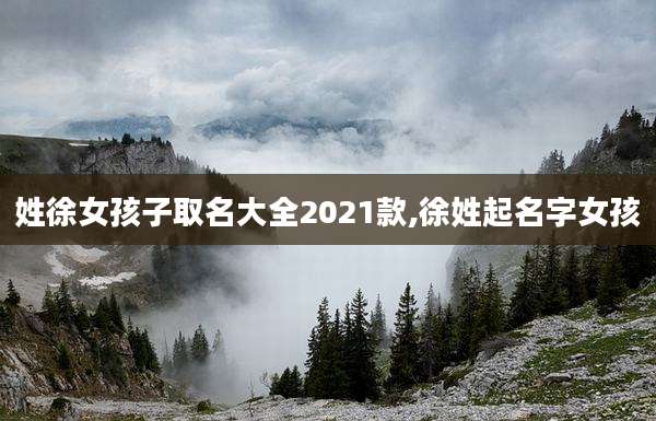 姓徐女孩子取名大全2021款,徐姓起名字女孩