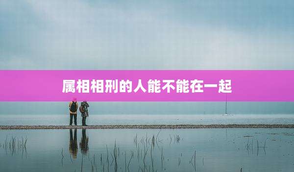 属相相刑的人能不能在一起