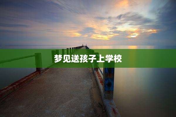 梦见送孩子上学校