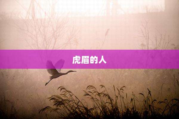 虎眉的人