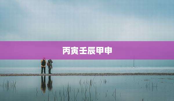 丙寅壬辰甲申