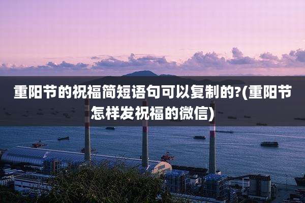 重阳节的祝福简短语句可以复制的?(重阳节怎样发祝福的微信)