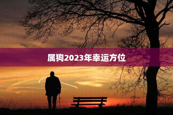 属狗2023年幸运方位