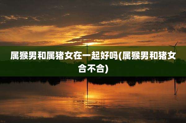 属猴男和属猪女在一起好吗(属猴男和猪女合不合)