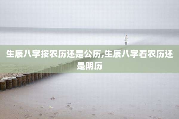 生辰八字按农历还是公历,生辰八字看农历还是阴历