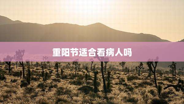 重阳节适合看病人吗