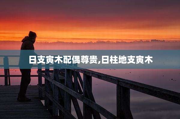 日支寅木配偶尊贵,日柱地支寅木