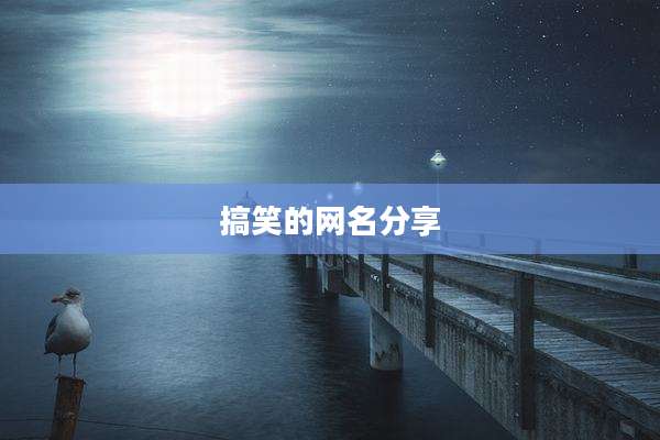 搞笑的网名分享