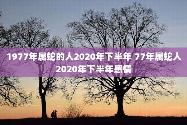 1977年属蛇的人2020年下半年 77年属蛇人2020年下半年感情