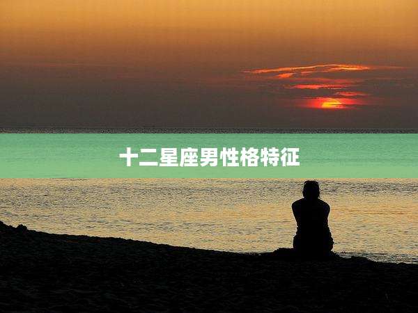 十二星座男性格特征