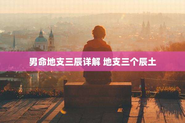 男命地支三辰详解 地支三个辰土
