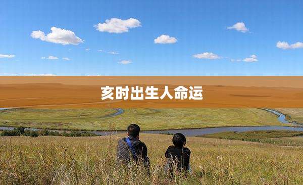 亥时出生人命运