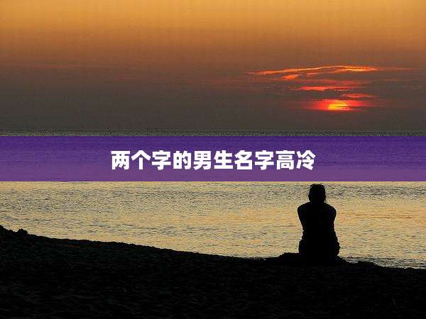 两个字的男生名字高冷