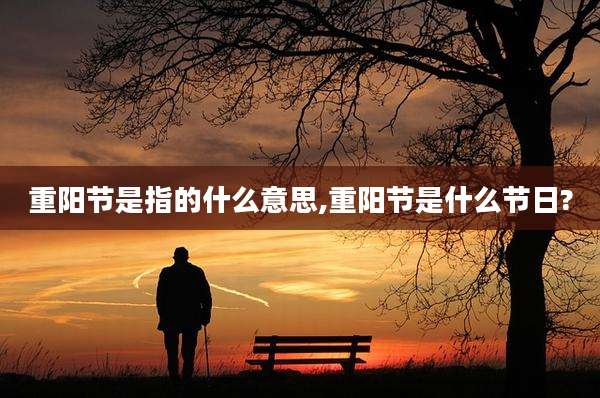 重阳节是指的什么意思,重阳节是什么节日?