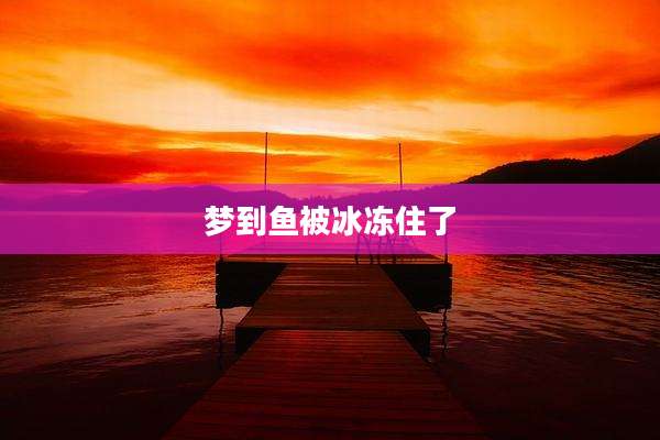 梦到鱼被冰冻住了