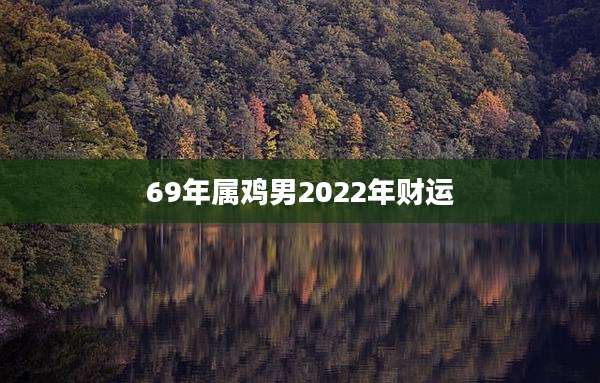 69年属鸡男2022年财运