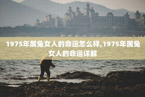 1975年属兔女人的命运怎么样,1975年属兔女人的命运详解