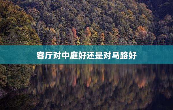 客厅对中庭好还是对马路好
