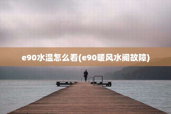 e90水温怎么看(e90暖风水阀故障)