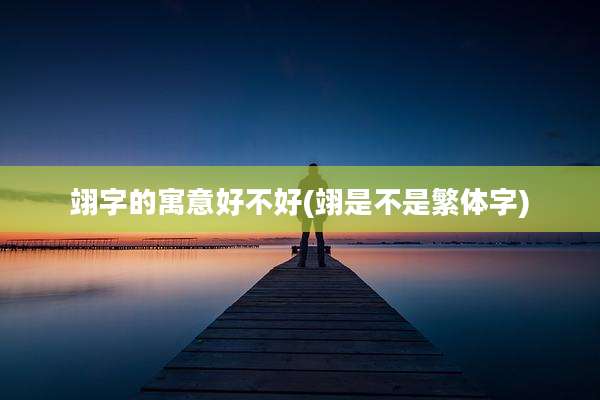 翊字的寓意好不好(翊是不是繁体字)