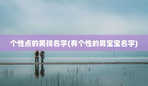 个性点的男孩名字(有个性的男宝宝名字)