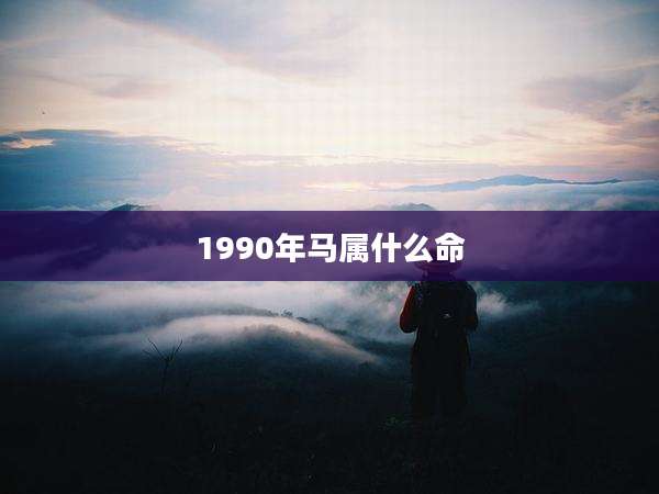 1990年马属什么命