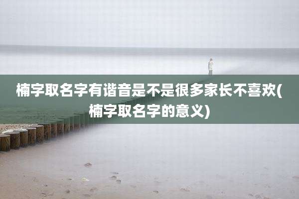 楠字取名字有谐音是不是很多家长不喜欢(楠字取名字的意义)