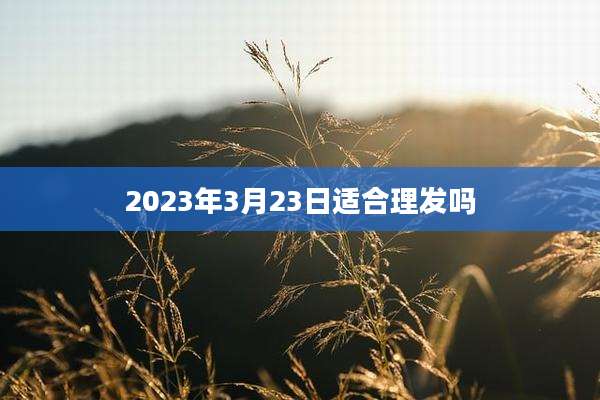2023年3月23日适合理发吗