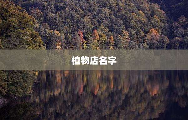 植物店名字