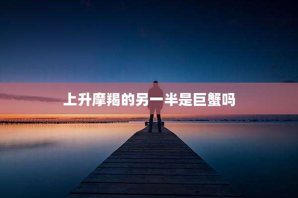 上升摩羯的另一半是巨蟹吗