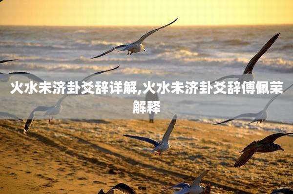 火水未济卦爻辞详解,火水未济卦爻辞傅佩荣解释