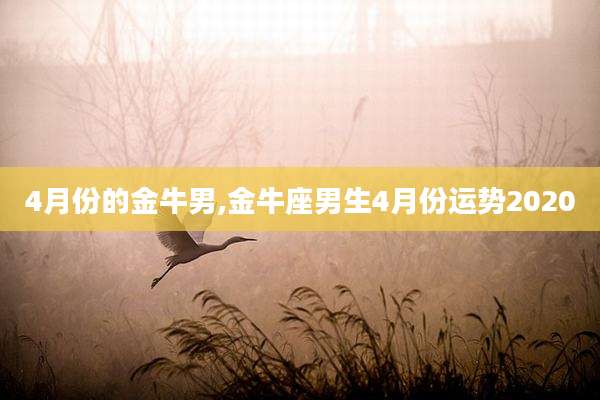 4月份的金牛男,金牛座男生4月份运势2020
