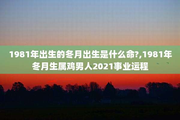 1981年出生的冬月出生是什么命?,1981年冬月生属鸡男人2021事业运程