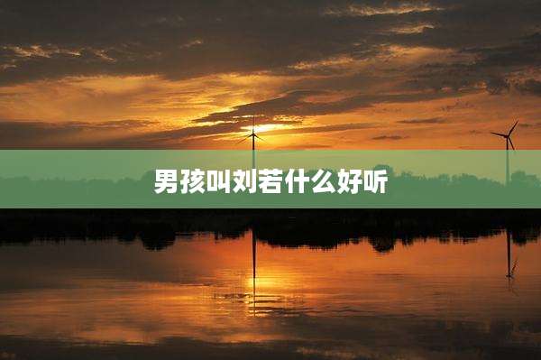 男孩叫刘若什么好听