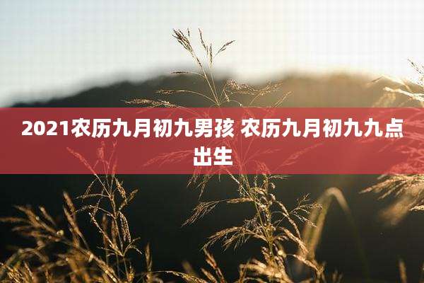 2021农历九月初九男孩 农历九月初九九点出生