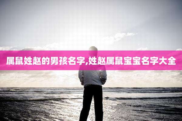 属鼠姓赵的男孩名字,姓赵属鼠宝宝名字大全